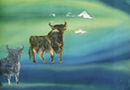 Die Zeit stand nicht still, zog sie aber auch nicht einer Zukunft entgegen, floss berührungslos vorbei. 37 x 52, 2014